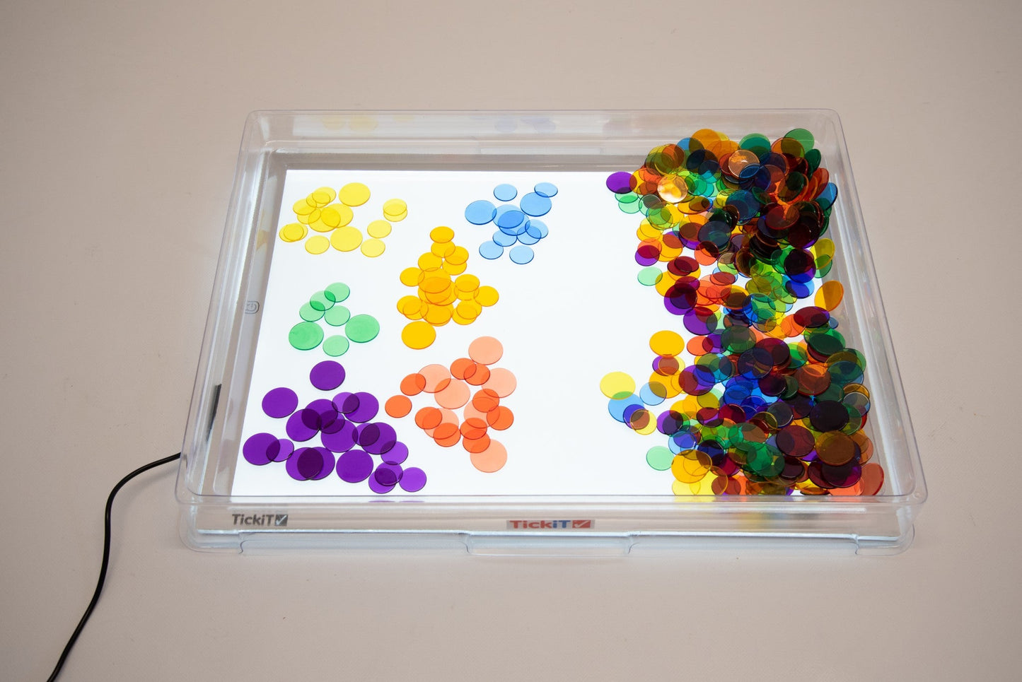 Tickit - A3 Speelbak Transparant - Cover voor Lichtpaneel - 37 x 49 cm - Playlaan