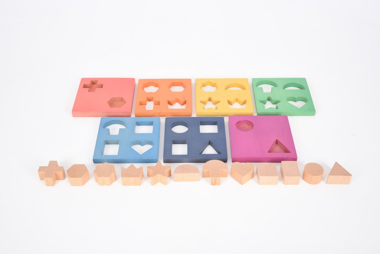 Tickit - Houten Regenboog Shape Stacker - Playlaan