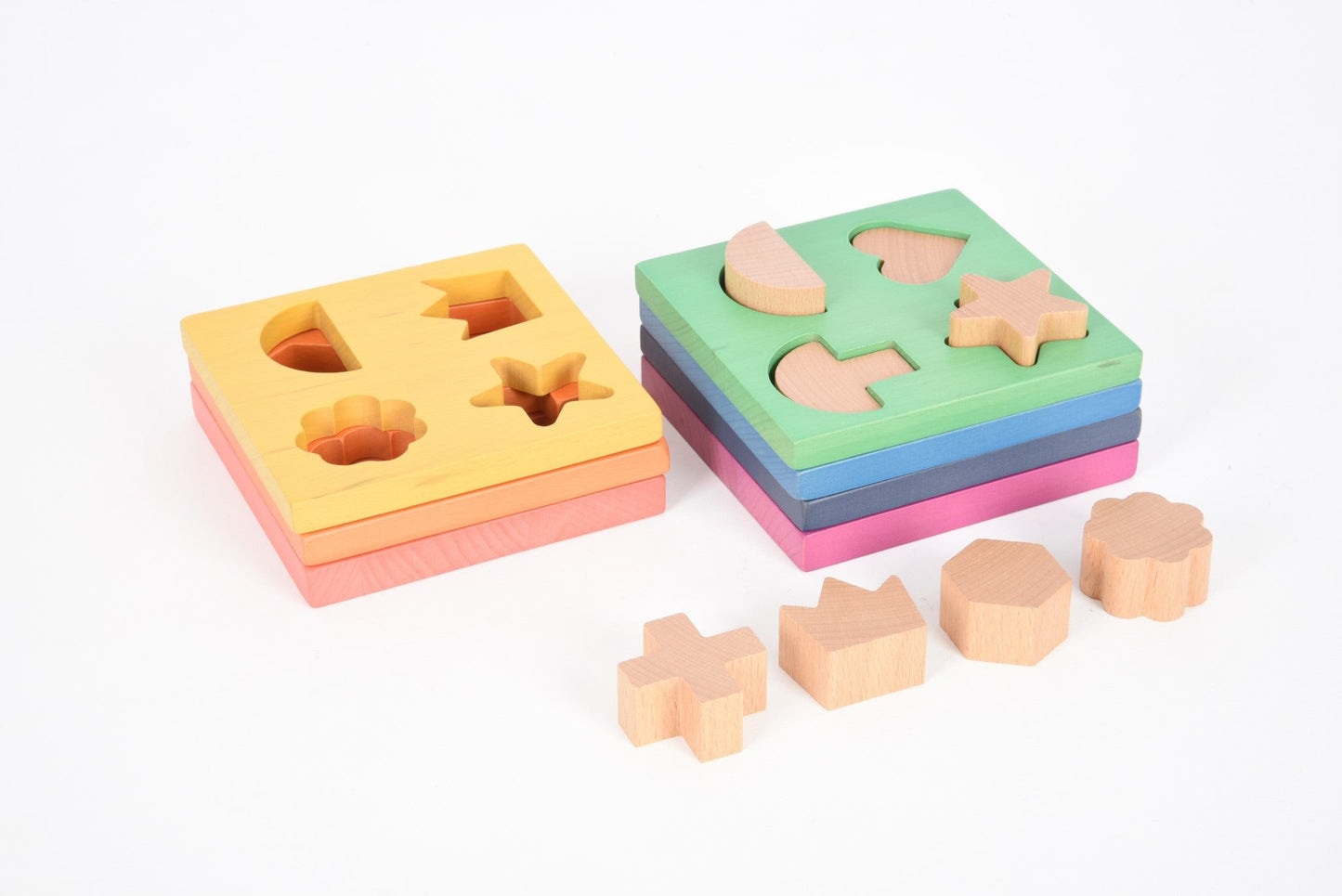 Tickit - Houten Regenboog Shape Stacker - Playlaan