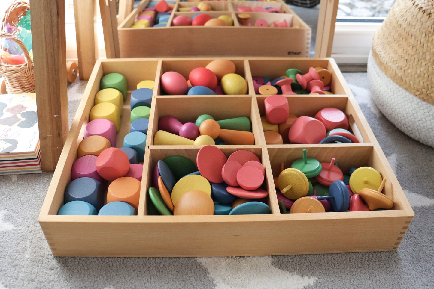 Tickit - Houten Sorteerbak 7 Way 43 x 50cm Beukenhout - Playlaan