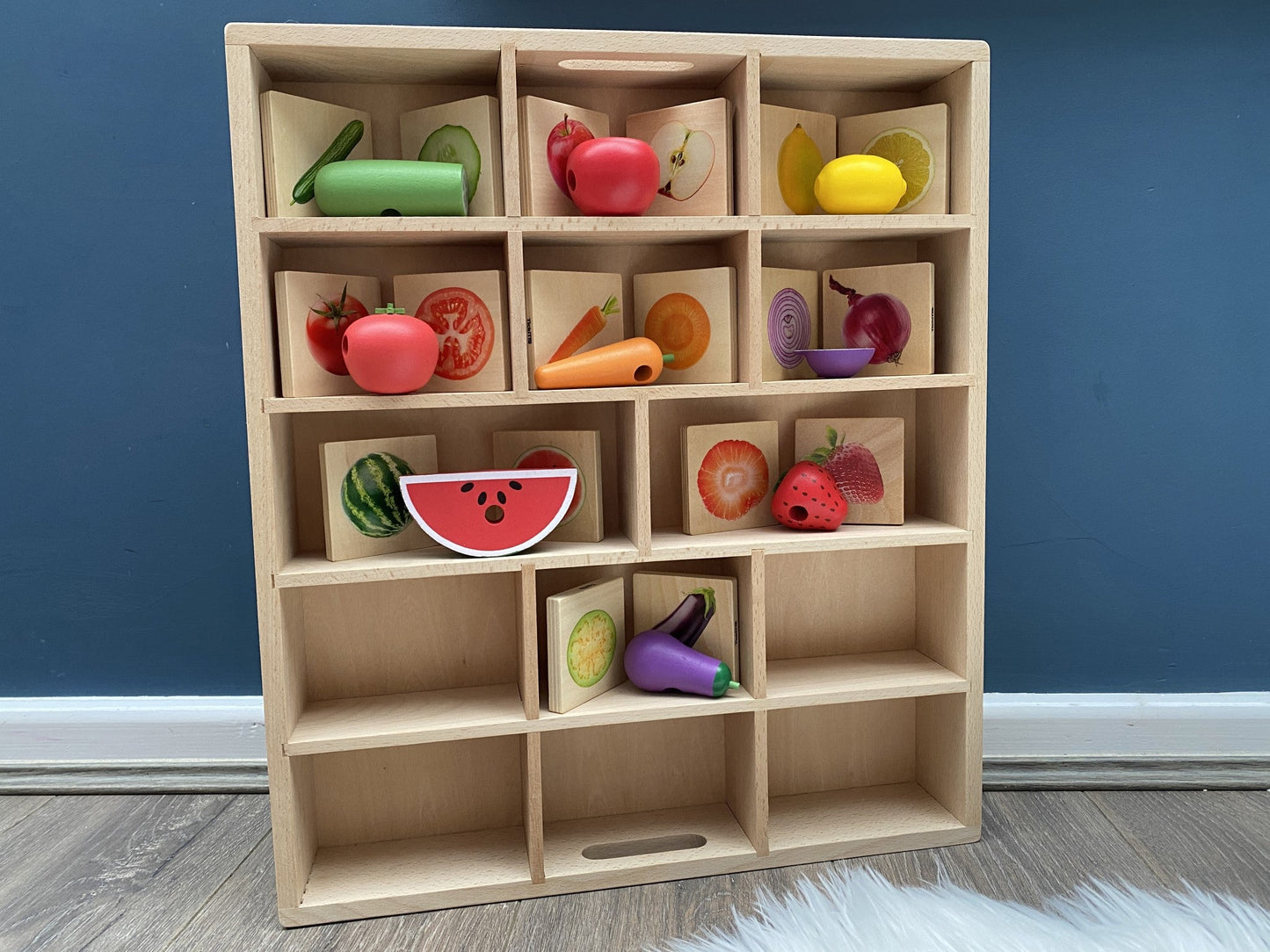 Tickit - Houten Speelbak voor Loose Parts - Beukenhout - 43x 50cm - Playlaan