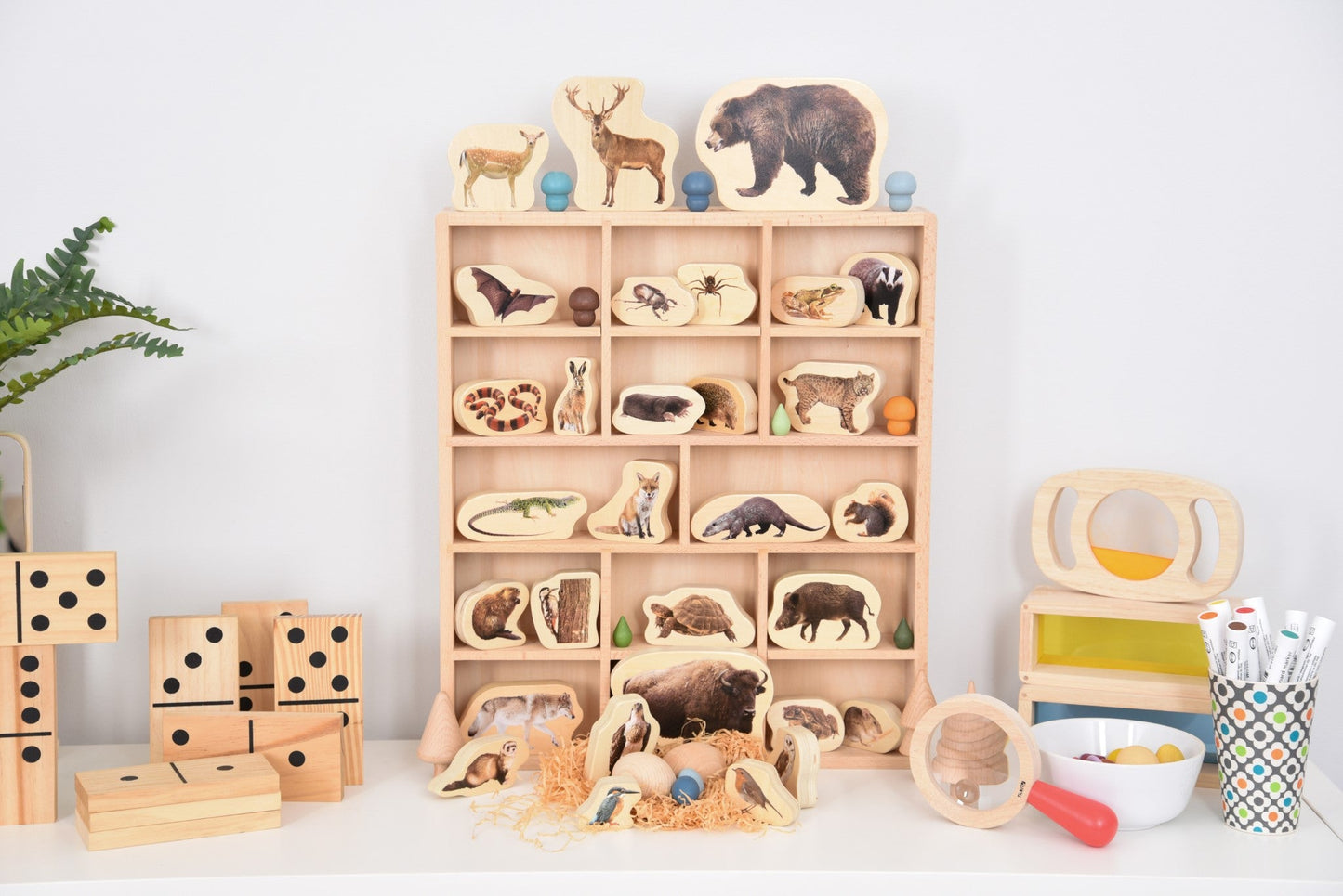 Tickit - Houten Speelbak voor Loose Parts - Beukenhout - 43x 50cm - Playlaan