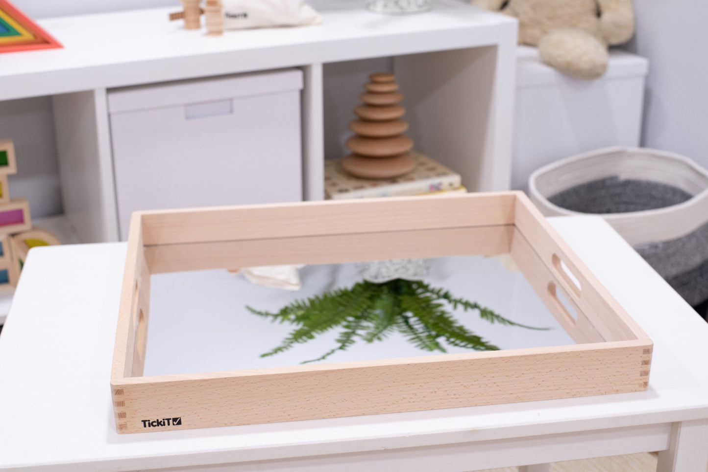 Tickit - Houten Spiegelbak Groot 50 x 43,5 cm - Playlaan