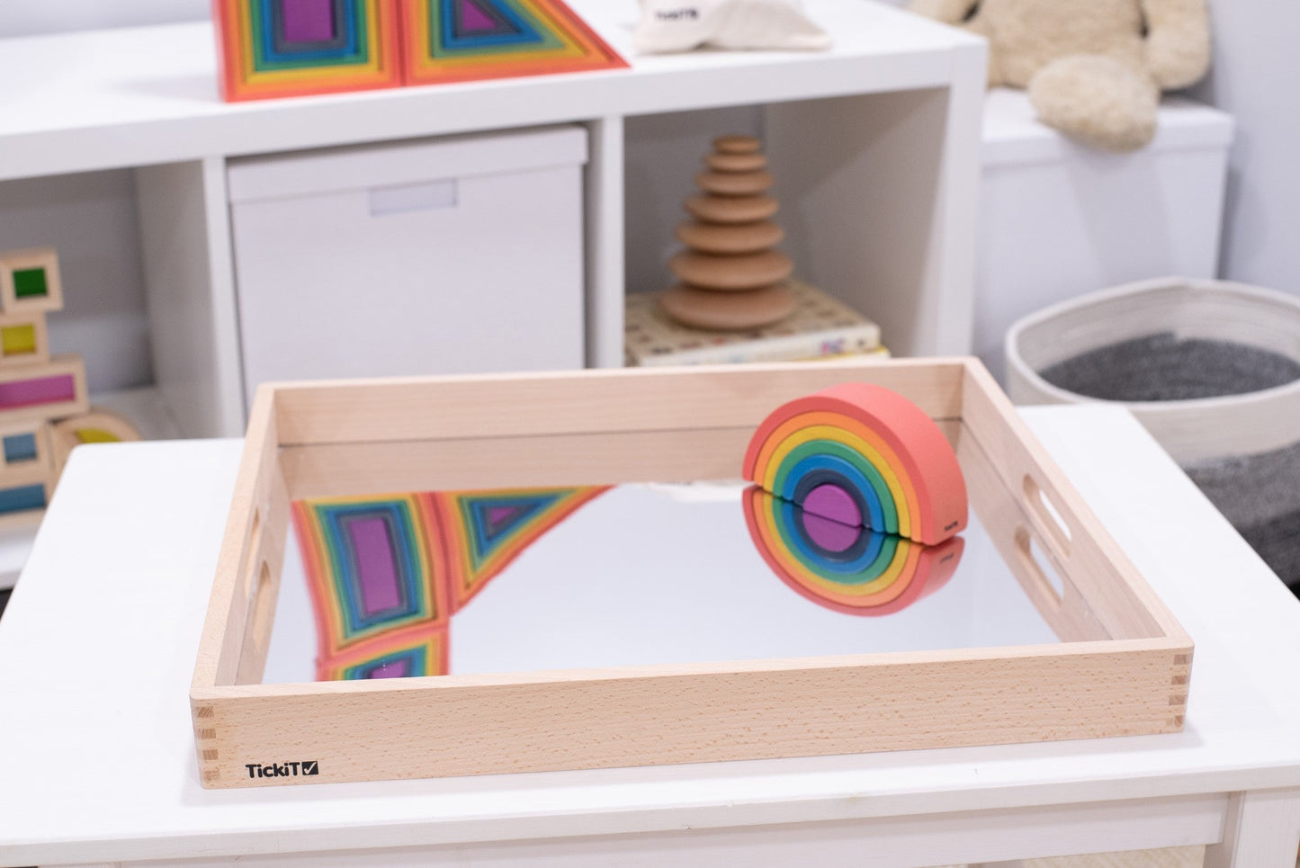 Tickit - Houten Spiegelbak Groot 50 x 43,5 cm - Playlaan