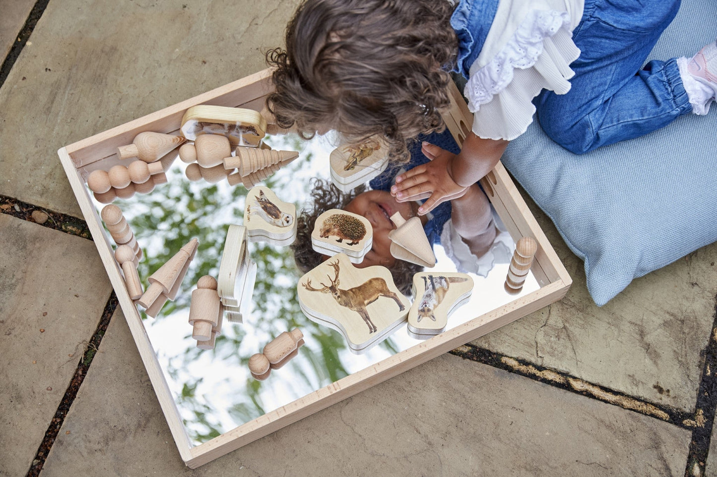 Tickit - Houten Spiegelbak Groot 50 x 43,5 cm - Playlaan