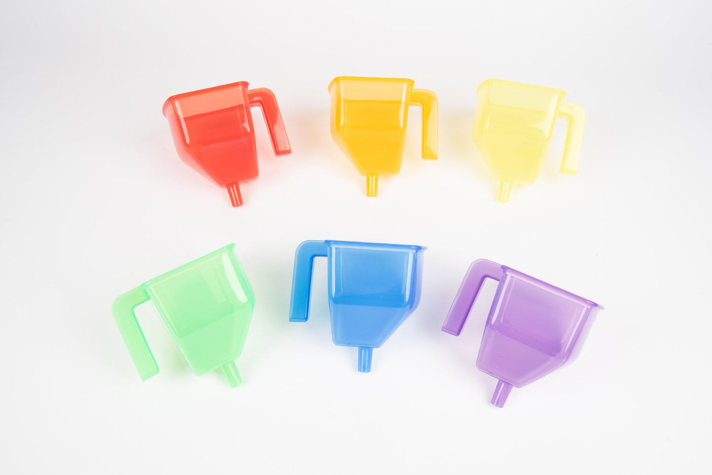 Tickit - Translucent Colour Funnels Pk6 - Playlaan