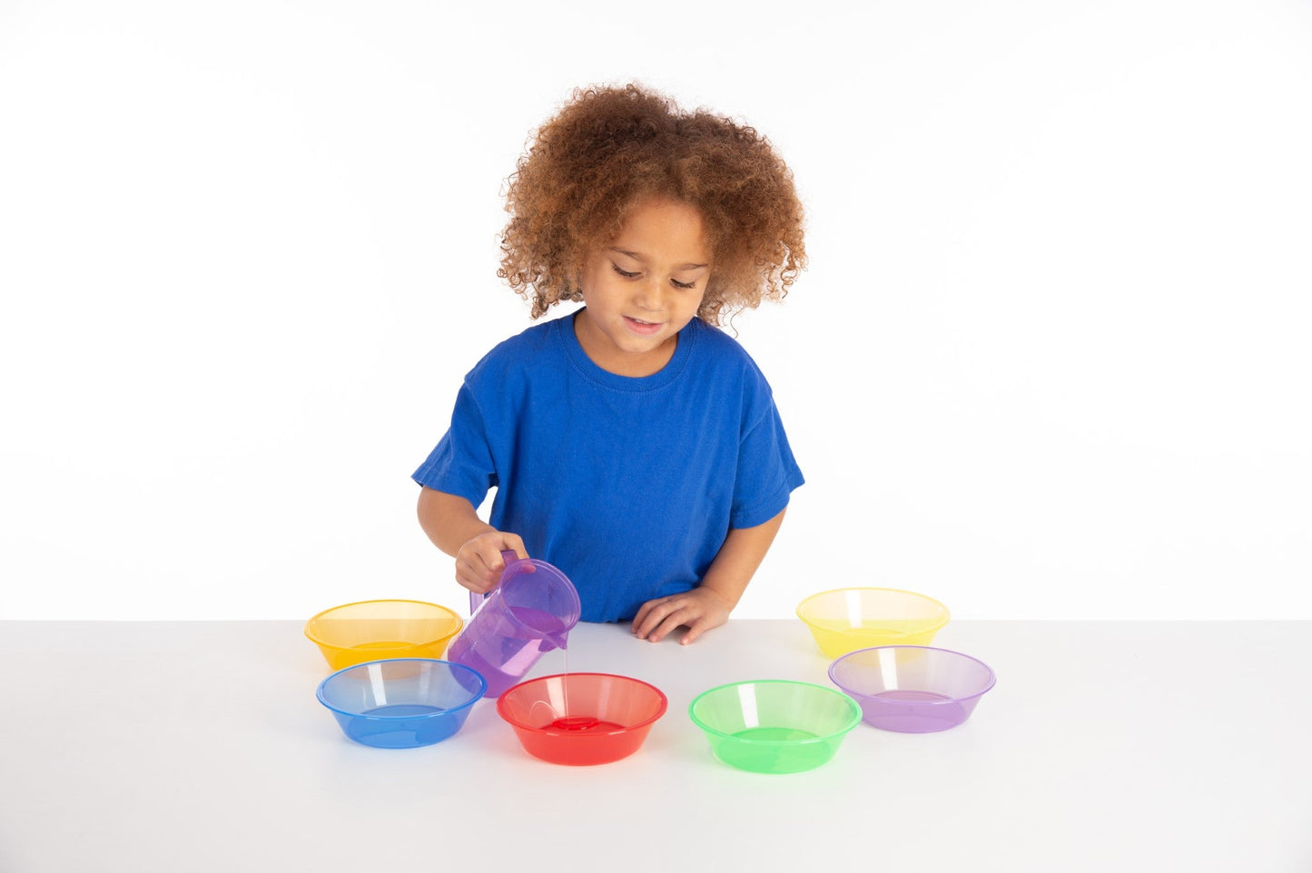 Tickit - Translucent Sorting Bowls set van 6 - Regenboog - Playlaan