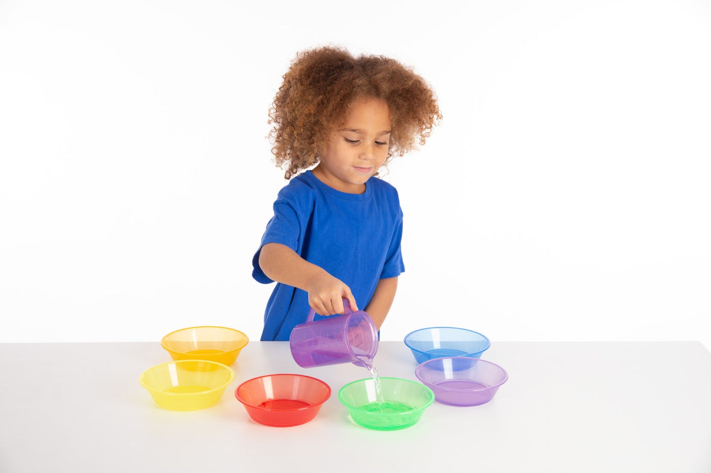 Tickit - Translucent Sorting Bowls set van 6 - Regenboog - Playlaan