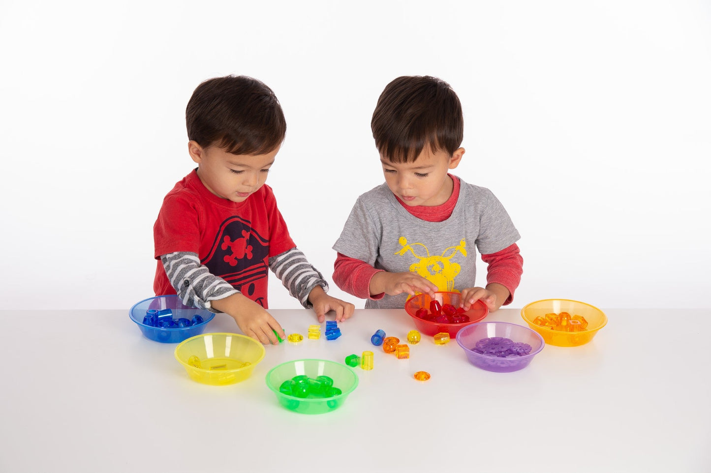 Tickit - Translucent Sorting Bowls set van 6 - Regenboog - Playlaan