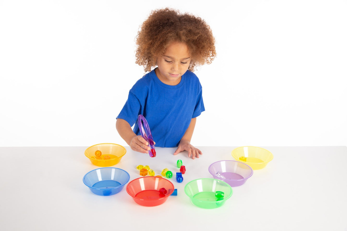 Tickit - Translucent Sorting Bowls set van 6 - Regenboog - Playlaan