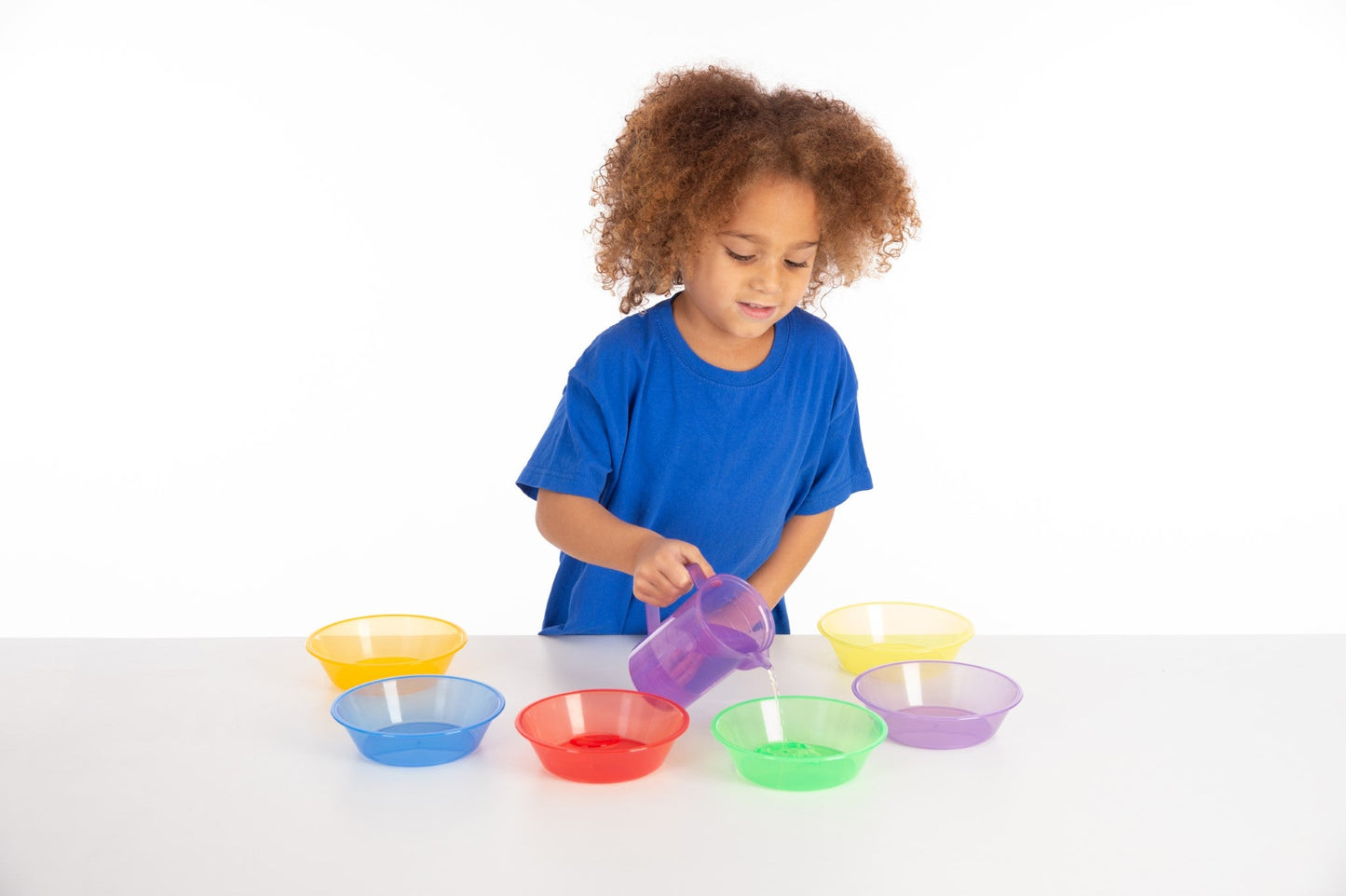Tickit - Translucent Sorting Bowls set van 6 - Regenboog - Playlaan