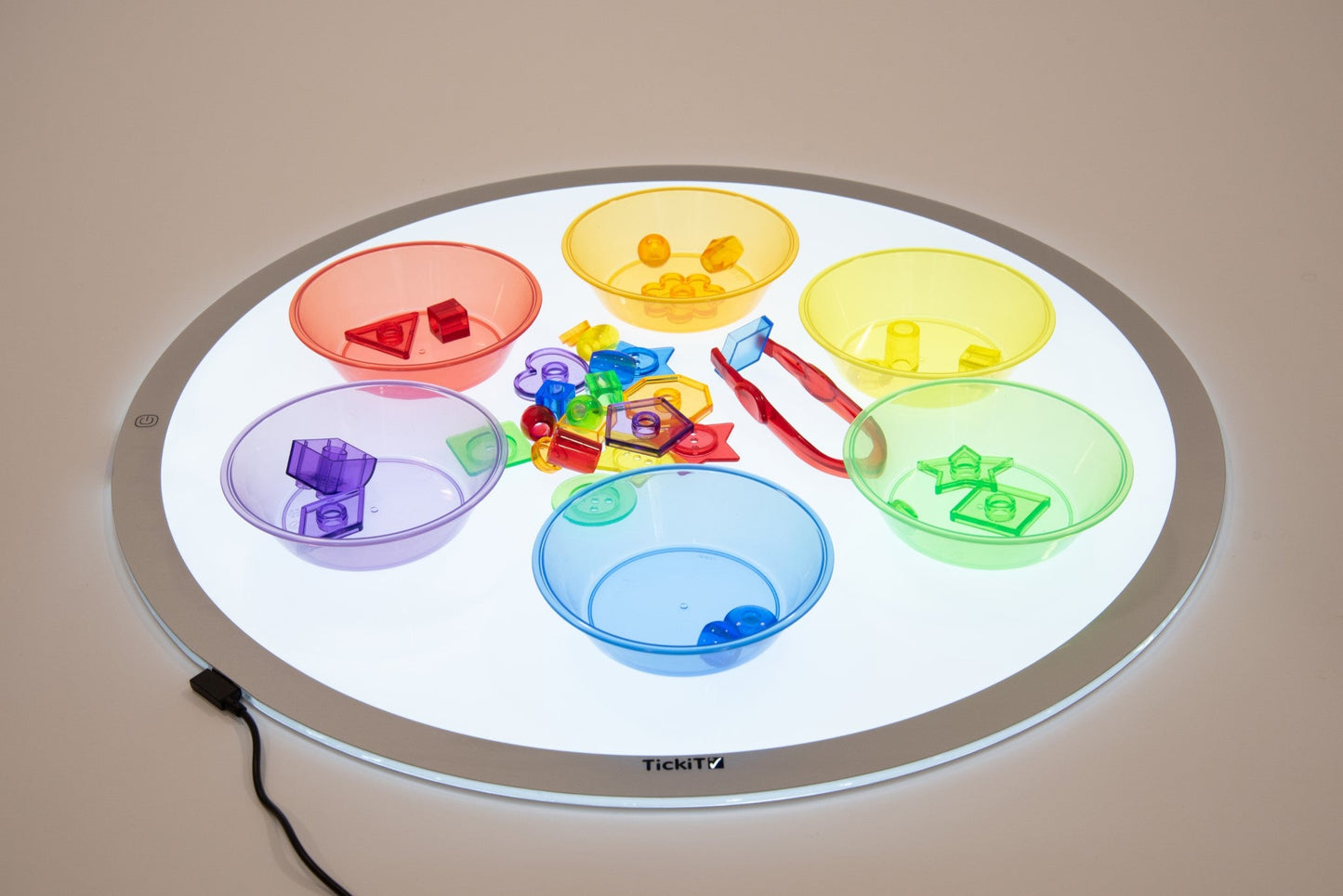 Tickit - Translucent Sorting Bowls set van 6 - Regenboog - Playlaan