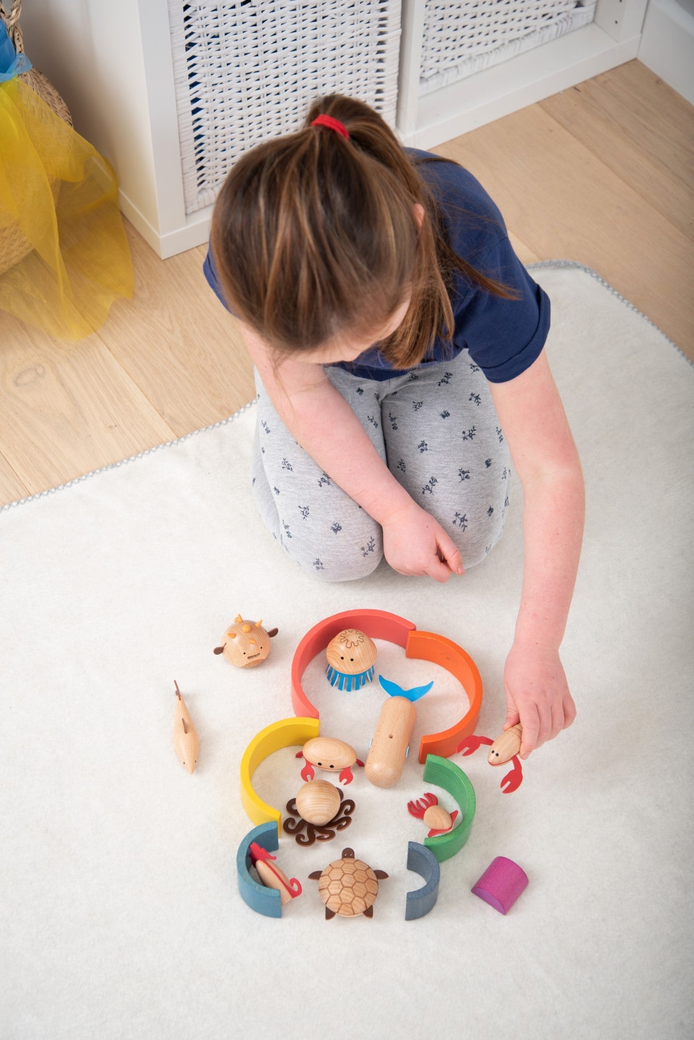 Tickit - Wooden Sea Creatures 10Pcs - Playlaan