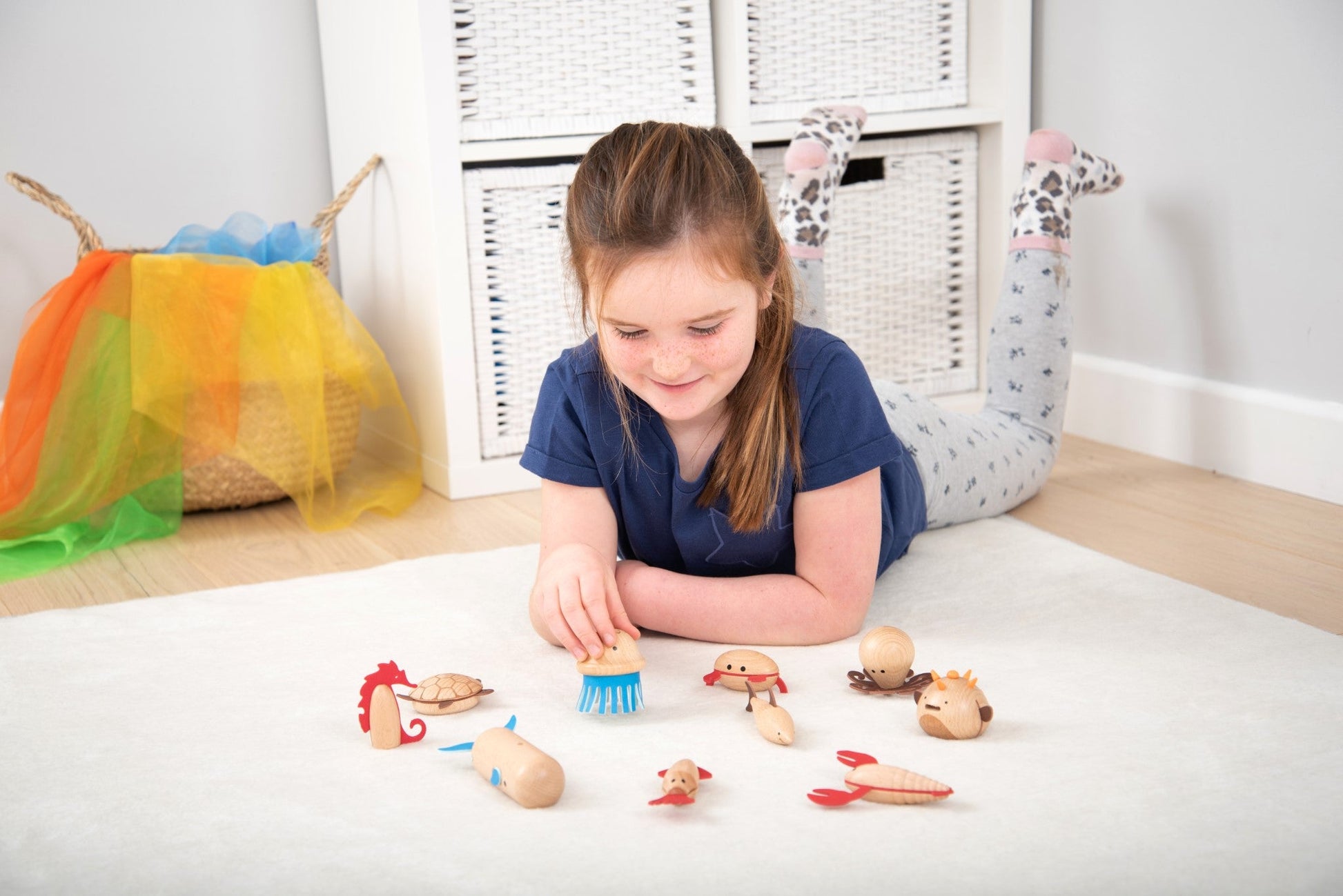 Tickit - Wooden Sea Creatures 10Pcs - Playlaan