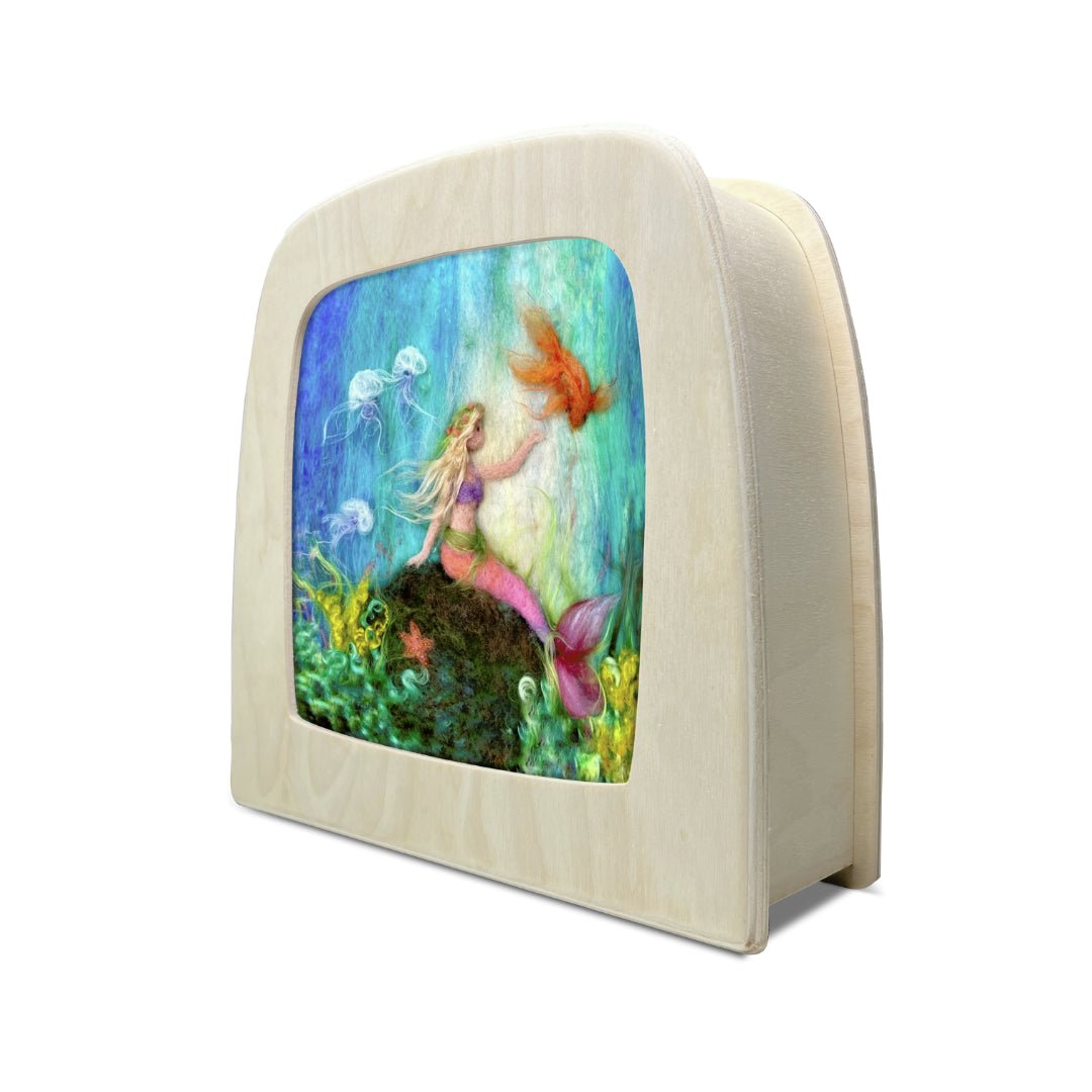 Toverlux - Zeemeermin met Vis Onderwaterwereld Toverplaat - Het Wol Feetje - Playlaan