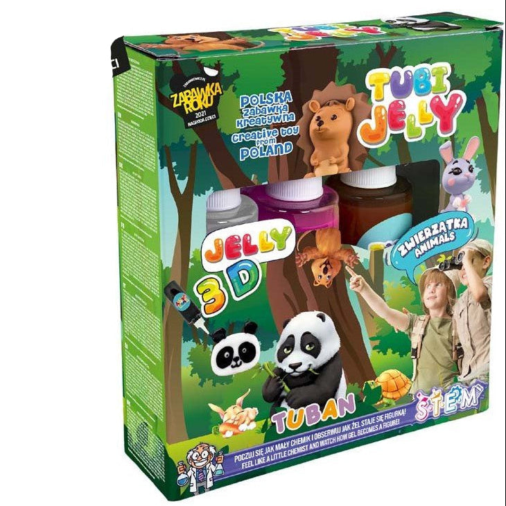 Tuban - Tubi Jelly Set met 3 kleuren - Dieren - Playlaan