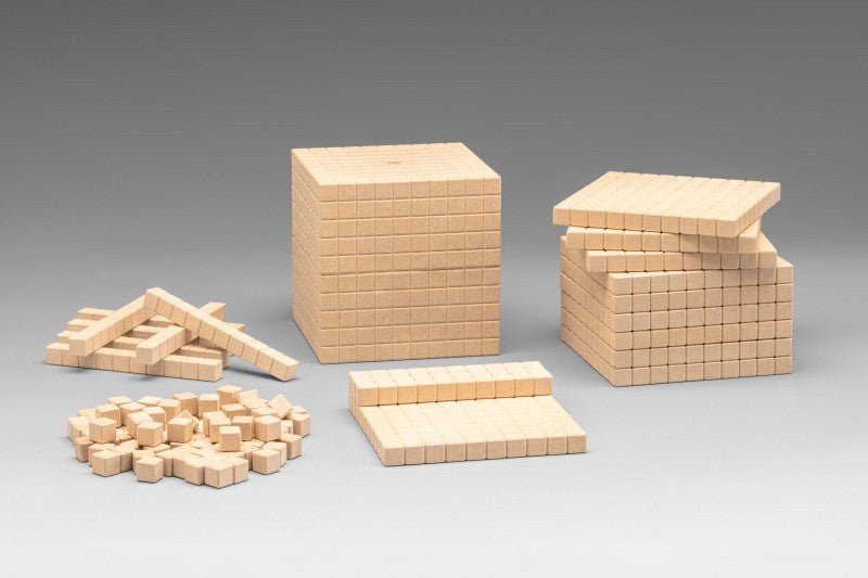 Wissner - Dienes Basis Tien set in natuurlijke kleuren 121 stuks, in kartonnen doos met instructie - Playlaan