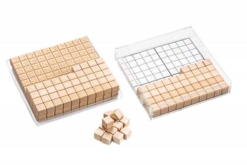 Wissner - Honderd doos in naturel kleuren 10x10cm 29st, in karton - Playlaan