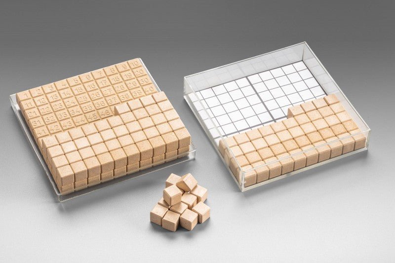 Wissner - Honderd doos in naturel kleuren 10x10cm 29st, in karton - Playlaan