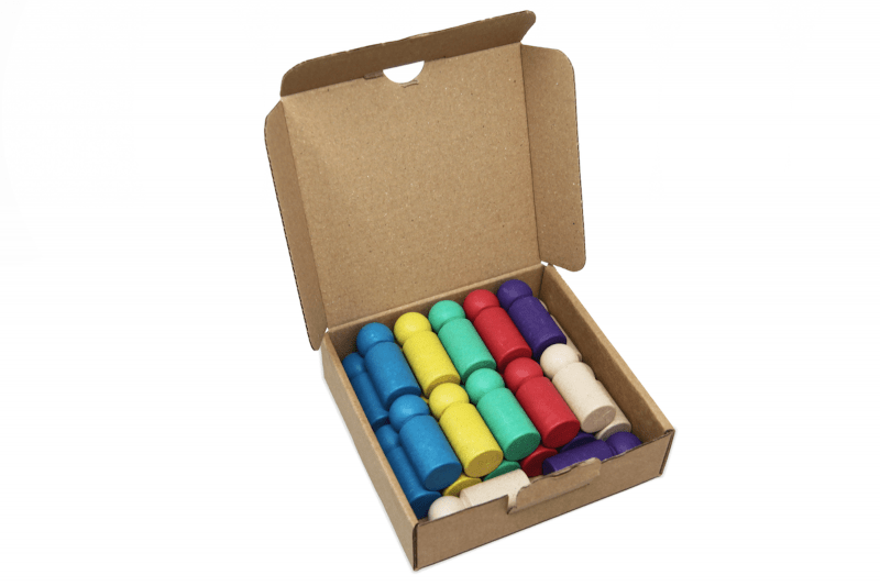 Wissner - Set Jumbo pionnen in 6 kleuren - Playlaan