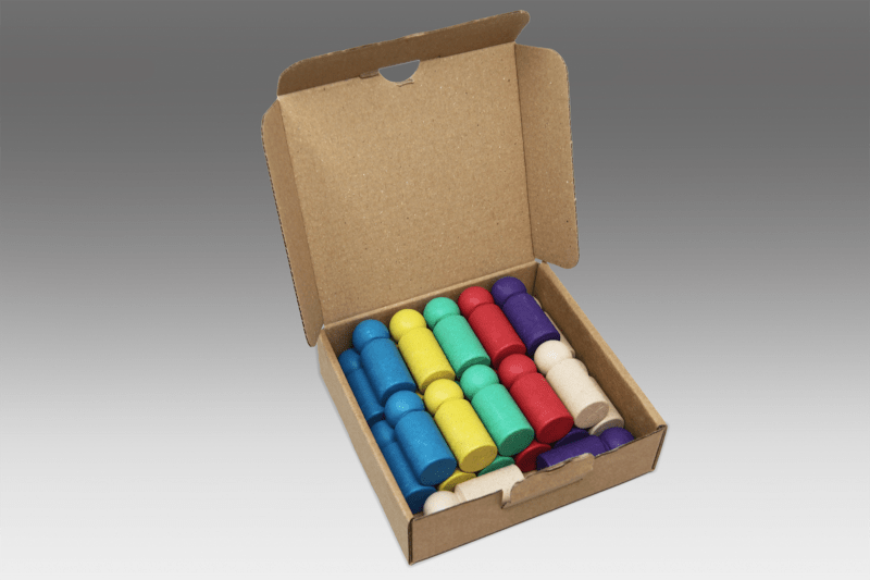Wissner - Set Jumbo pionnen in 6 kleuren - Playlaan