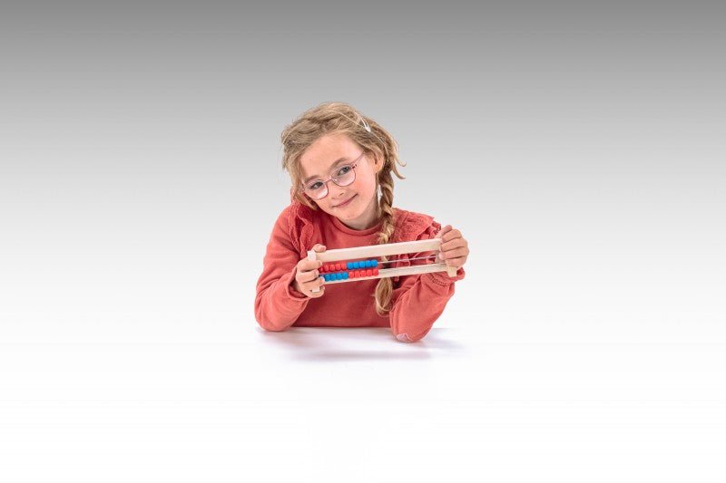 Wissner - Telraam met 20 kralen rood /blauw - Playlaan