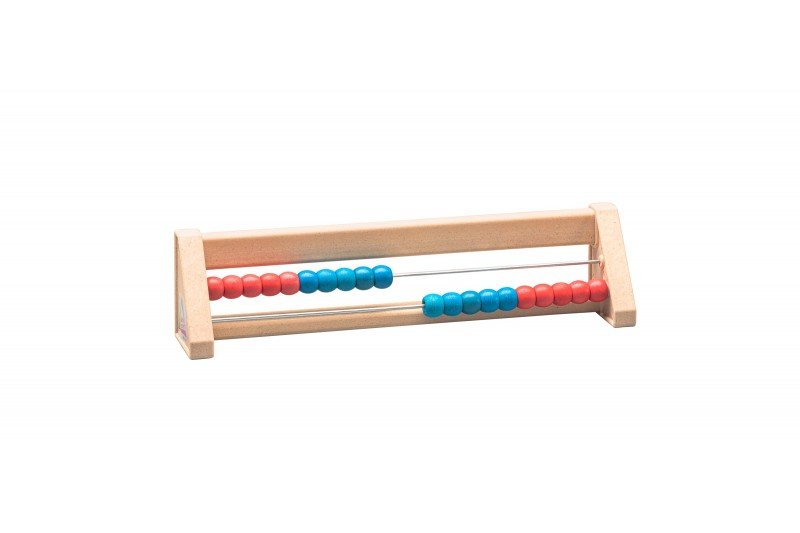 Wissner - Telraam met 20 kralen rood /blauw - Playlaan