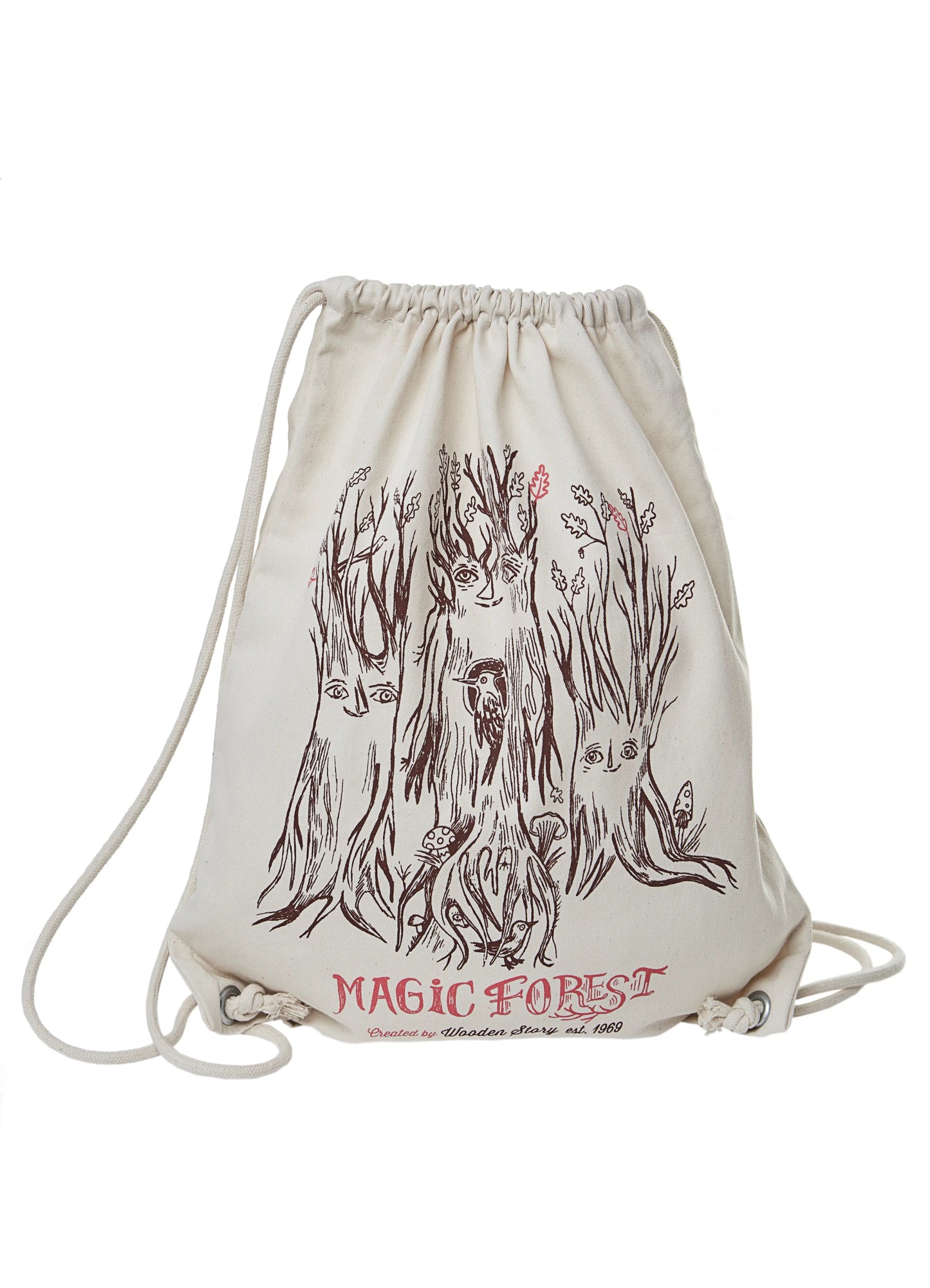 Wooden Story - Cotton Sack - backpack Magic Forest Tree - Playlaan