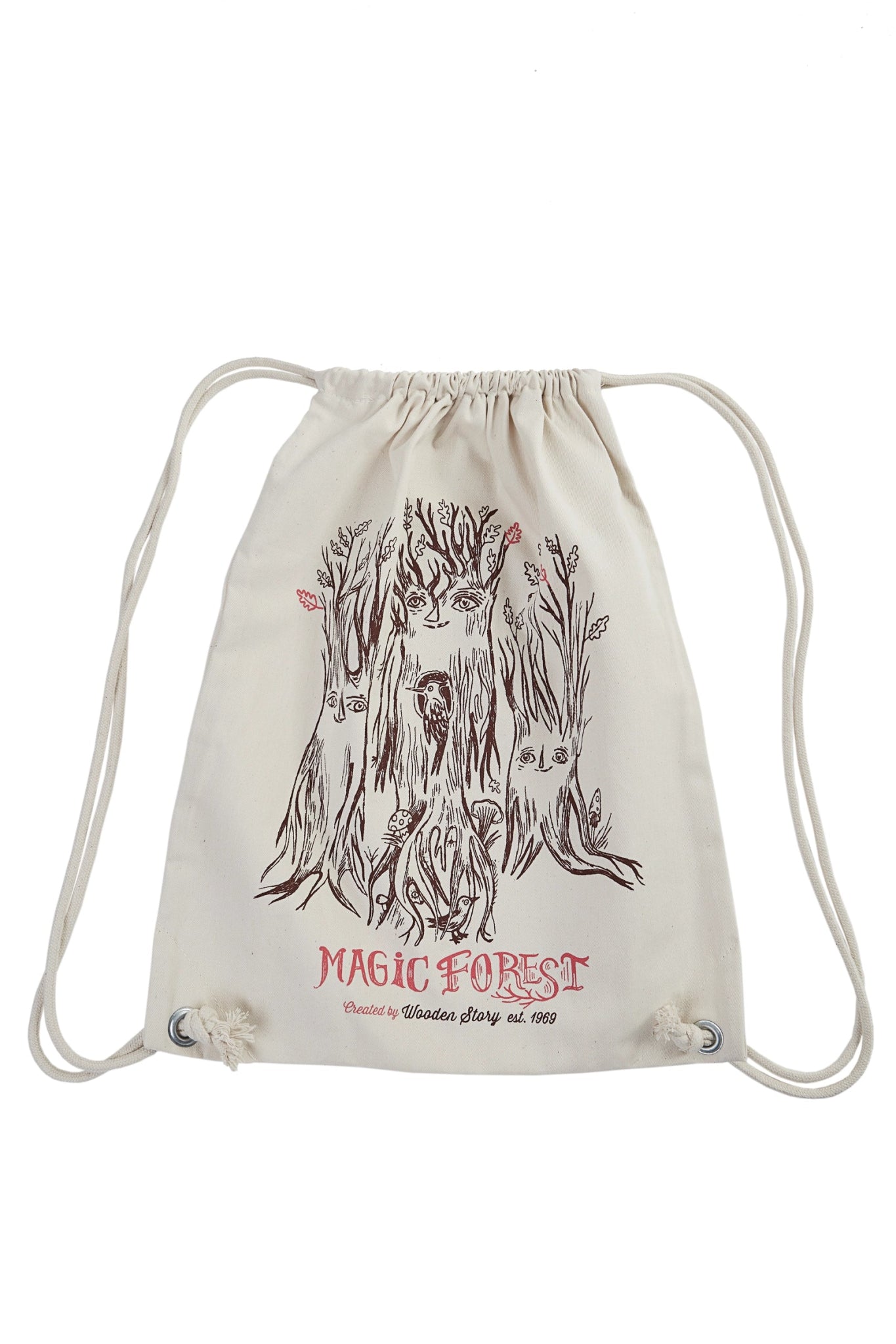 Wooden Story - Cotton Sack - backpack Magic Forest Tree - Playlaan
