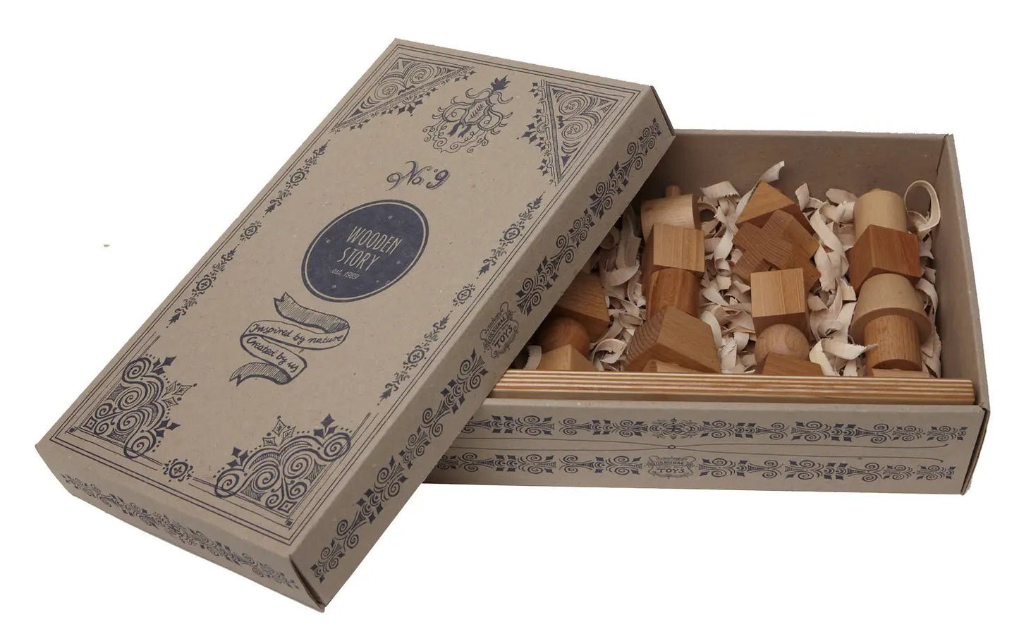 Wooden Story - Montessori stapeltorens - naturel - Playlaan