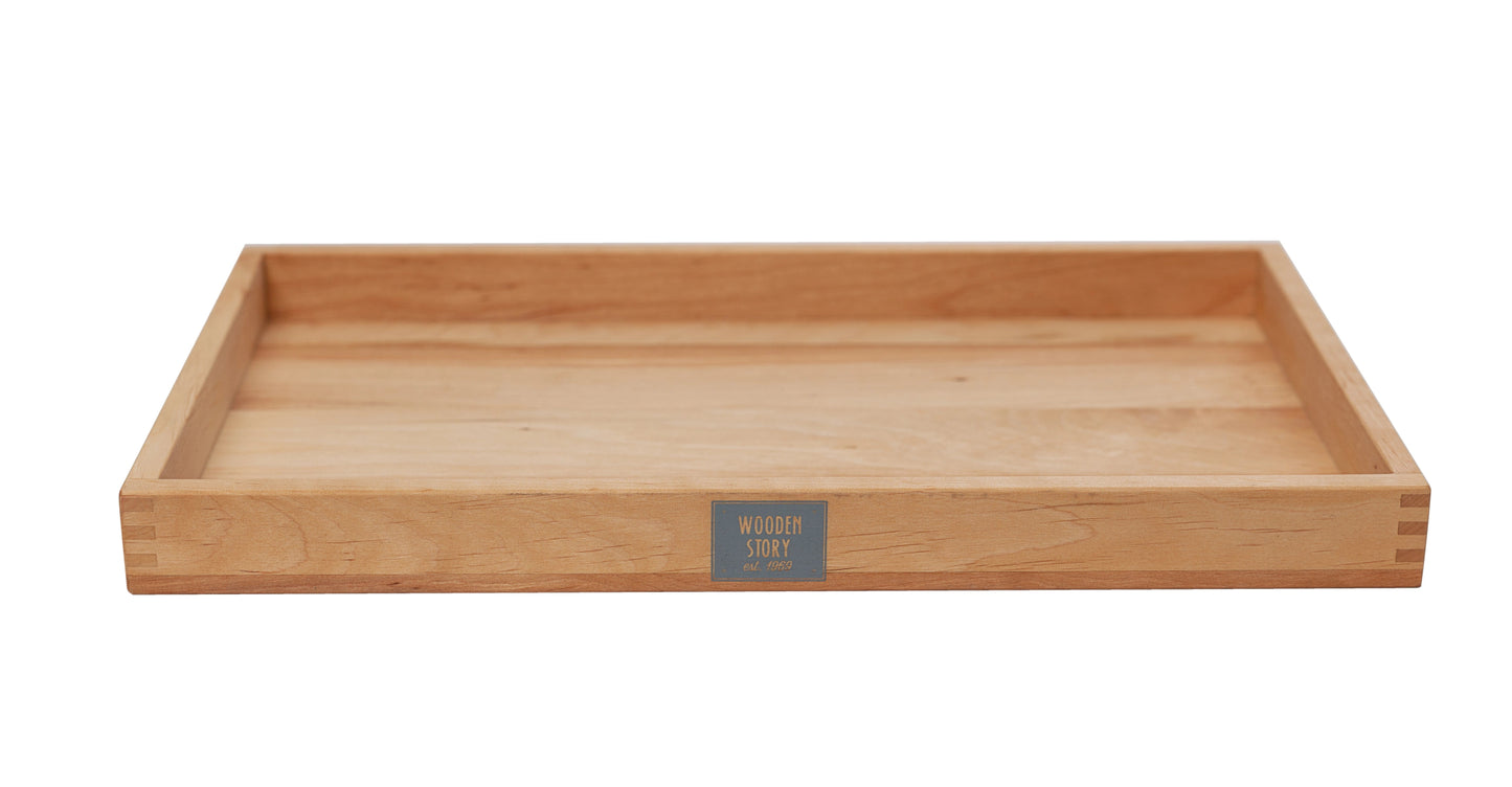 Wooden Story - Montessori Work Tray low and large for individual work - Playlaan