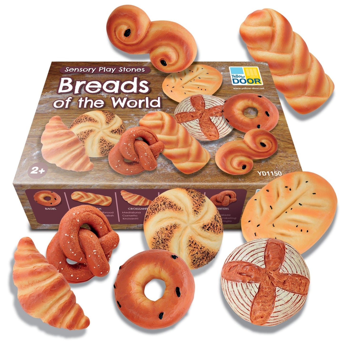 Yellow Door - Sensory Play Stones - Breads of the World - Playlaan
