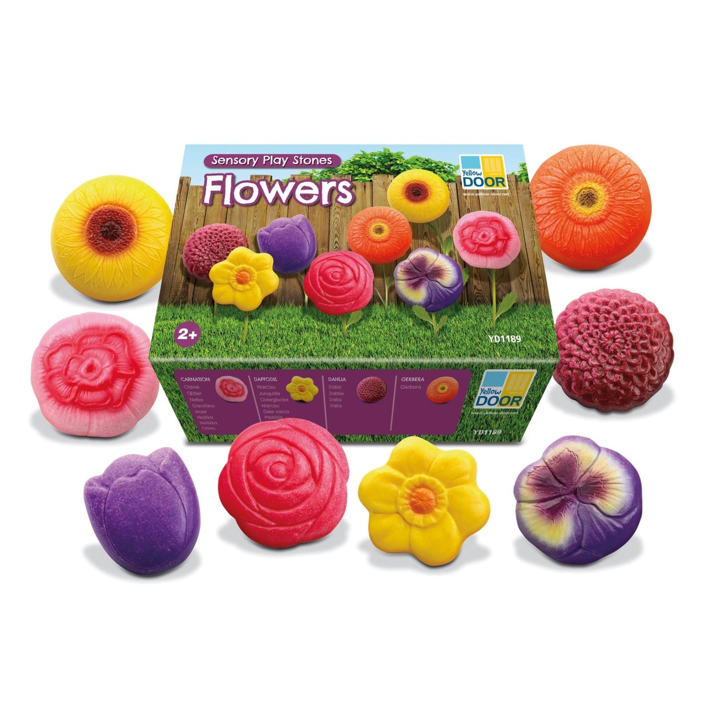 Yellow Door - Sensory Play Stones - Flowers - Playlaan