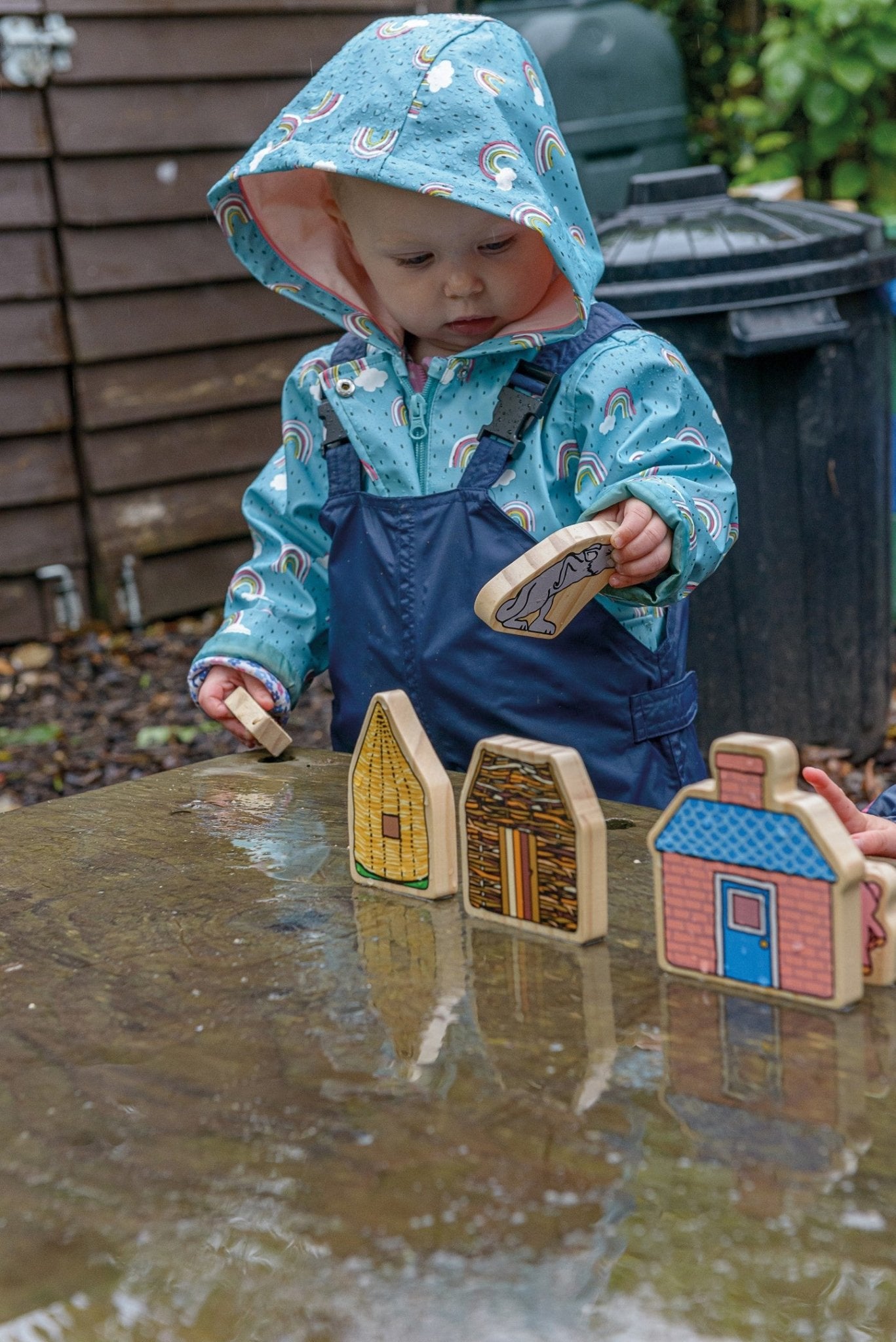 Yellow Door - The Three Little Pigs Wooden Characters (FSC) - Playlaan
