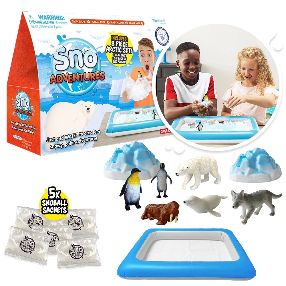 Zimpli Kids - Sno Adventures - Imaginative Arctic Sensory Play Tray Toys - Playlaan
