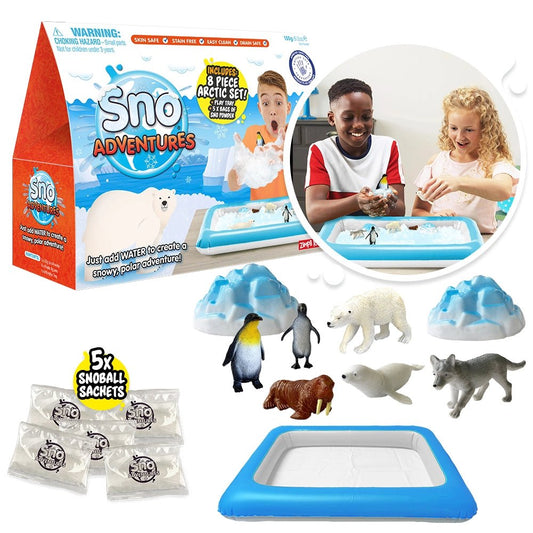 Zimpli Kids - Sno Adventures - Imaginative Arctic Sensory Play Tray Toys - Playlaan
