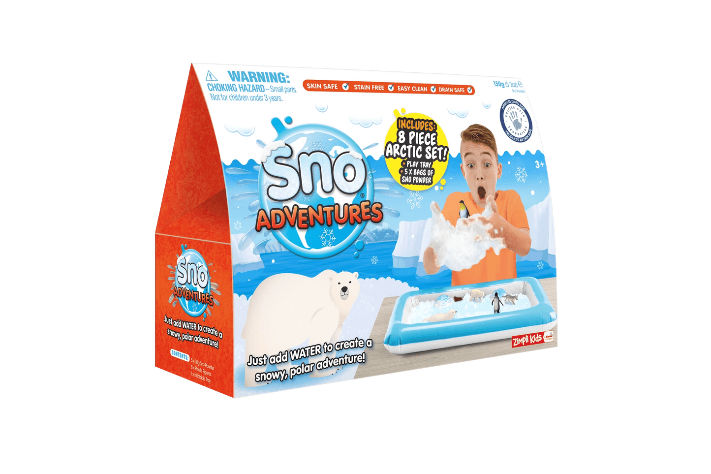 Zimpli Kids - Sno Adventures - Imaginative Arctic Sensory Play Tray Toys - Playlaan