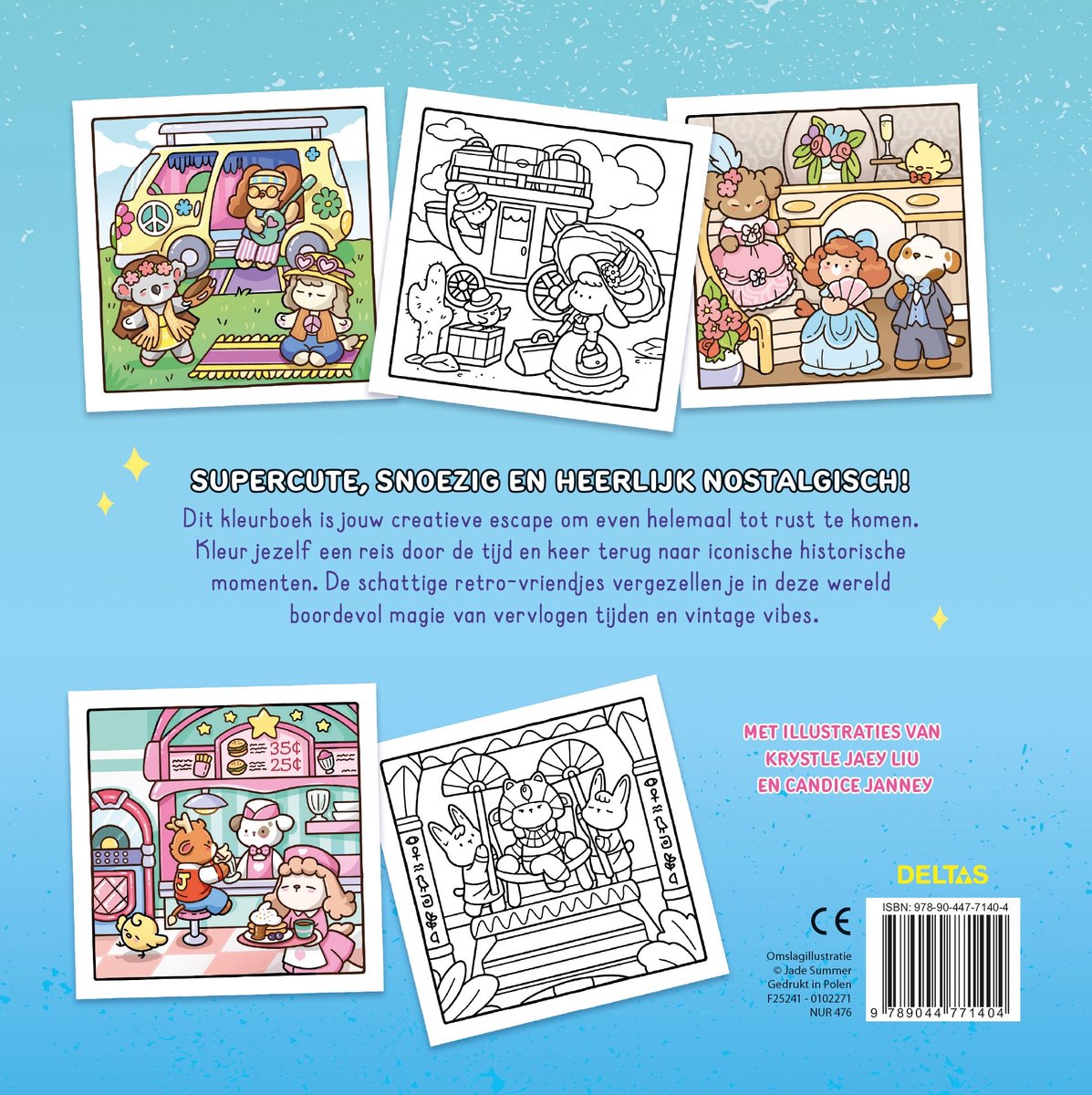 Cozy Vintage - Comfy kleurboek Jade Summer - Deltas