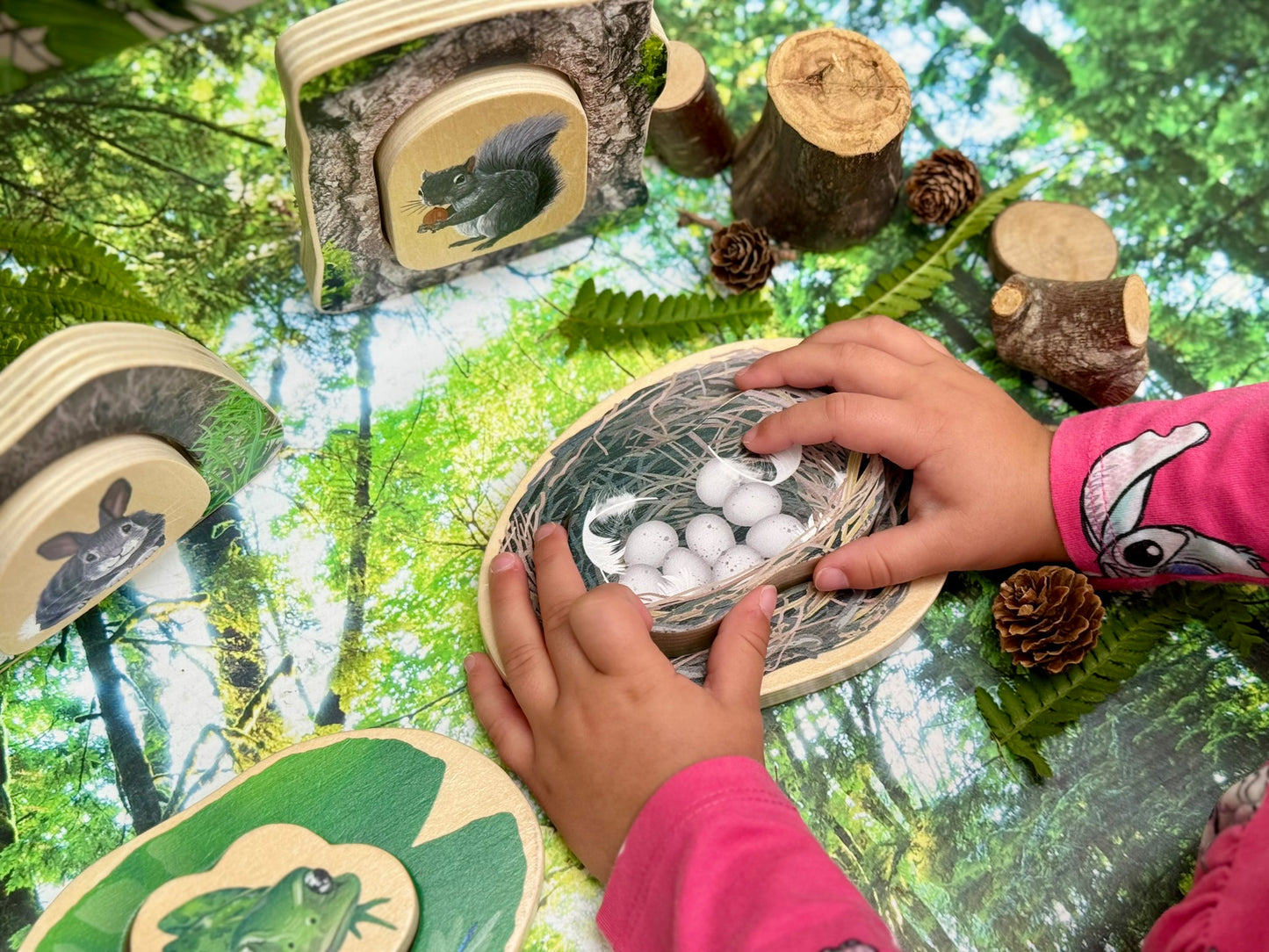 Yellow door - Voel- en zoekspel - bosdieren