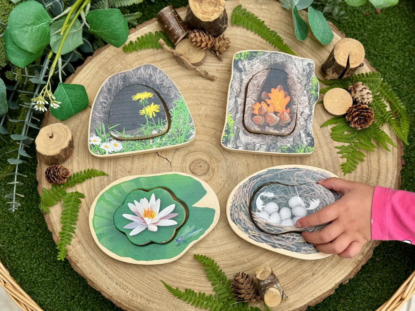 Yellow door - Voel- en zoekspel - bosdieren