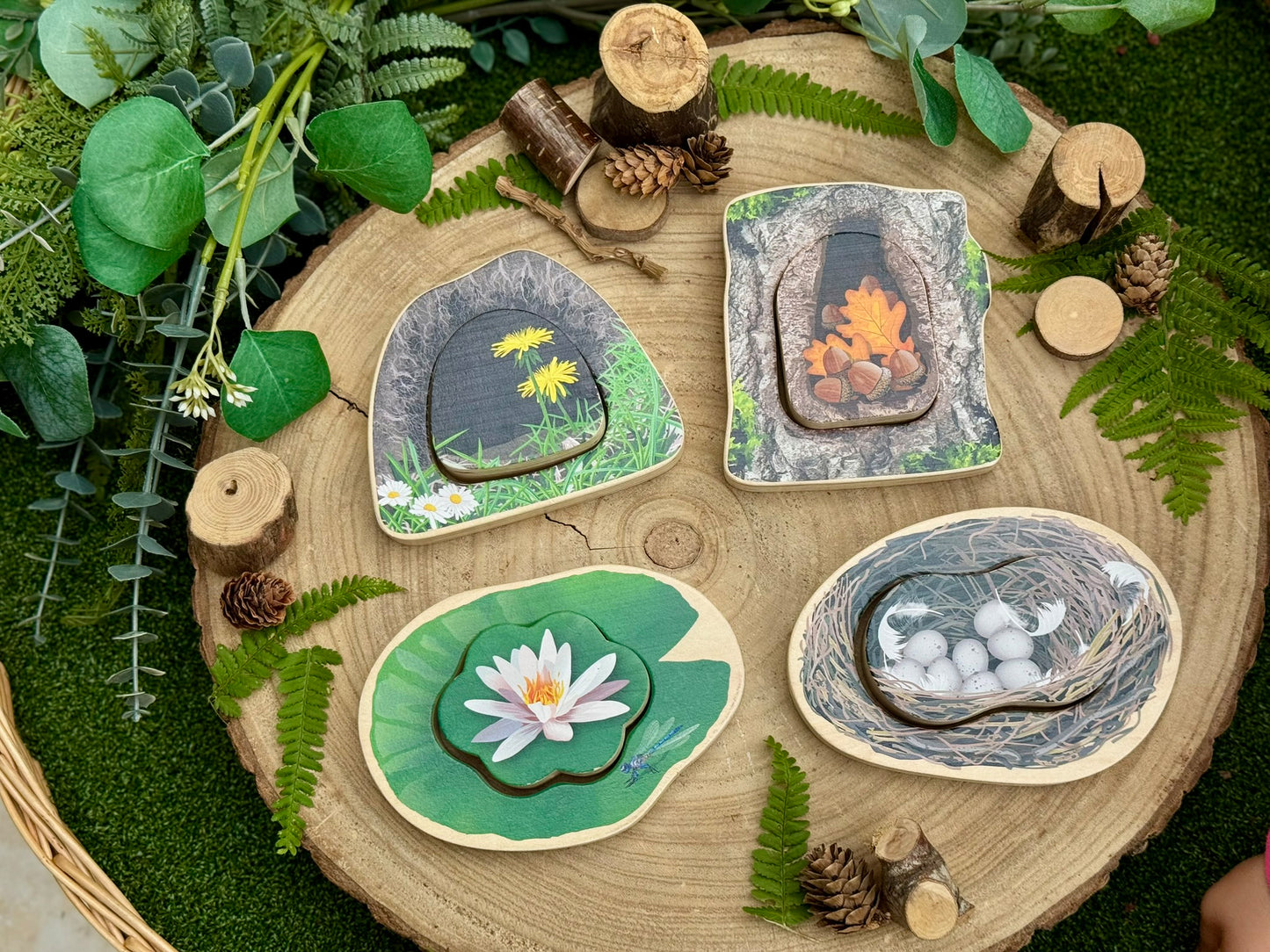 Yellow door - Voel- en zoekspel - bosdieren