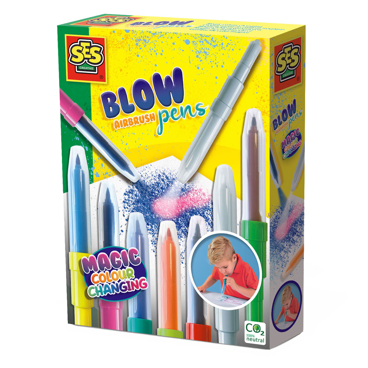 SES - Blow Airbrush Pens - Magisch Kleurverande