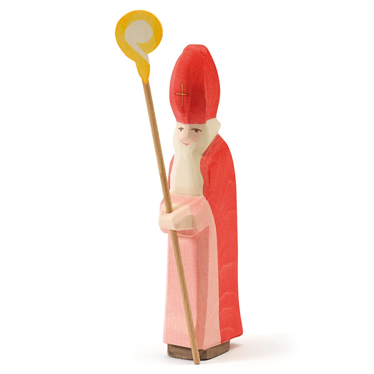 Ostheimer - Houten Sinterklaasfiguur met Staf