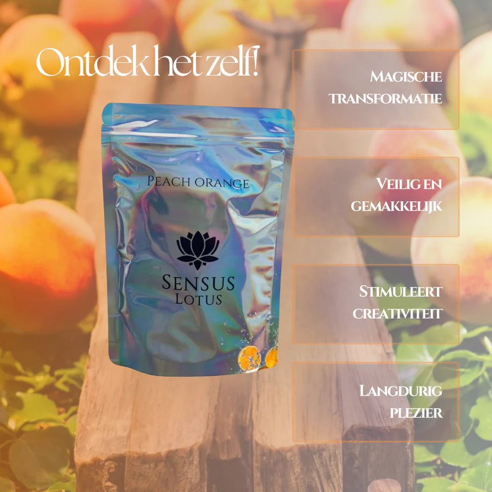 Sensus Lotus - Magische badpoeder - Peach Orange (60g)