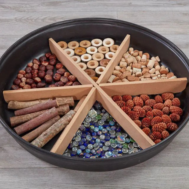 Houten verdelers voor Tuff Tray Rond (69cm)