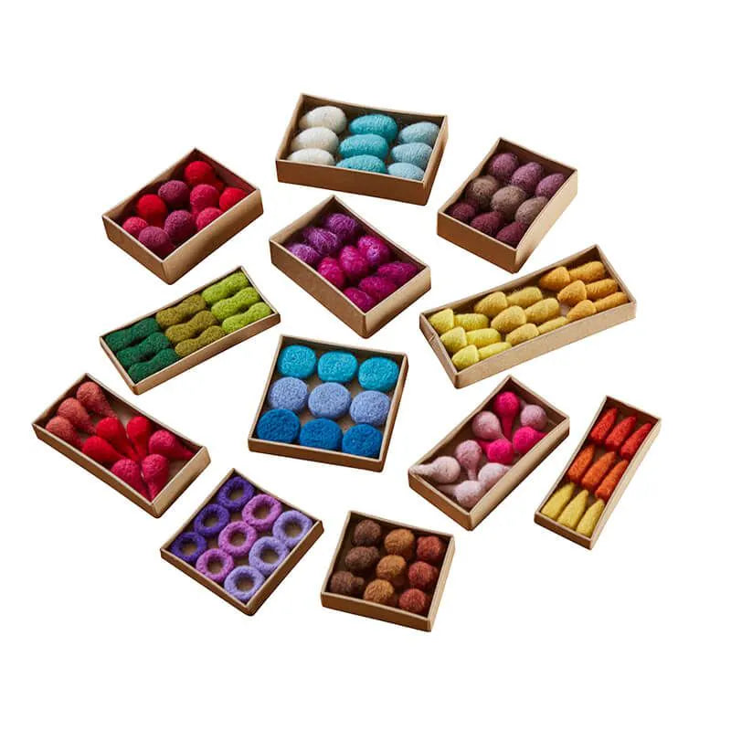 Cosy - Feltallas Loose Parts Set met opbergkisten