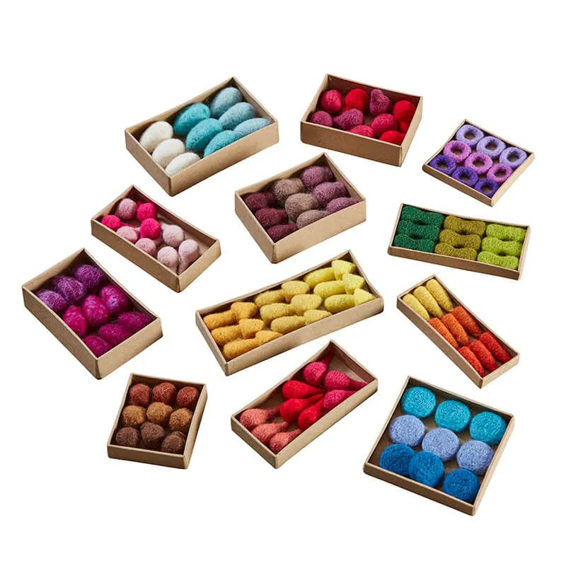 Cosy - Feltallas Loose Parts Set met opbergkisten