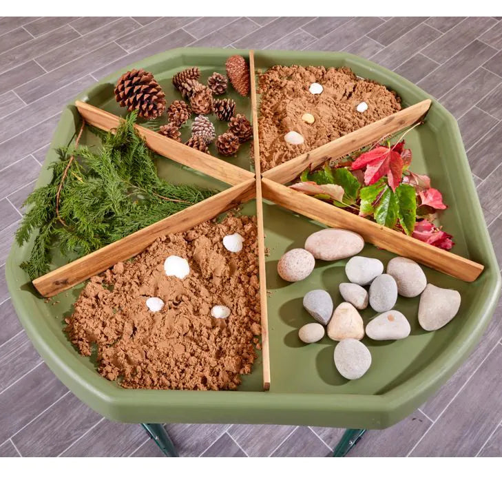 Tuff Tray Spot (96cm) Aarde Groen + Verstelbaar onderstel + Houten verdelers