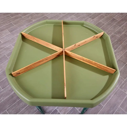 Tuff Tray Spot (96cm) Aarde Groen + Verstelbaar onderstel + Houten verdelers