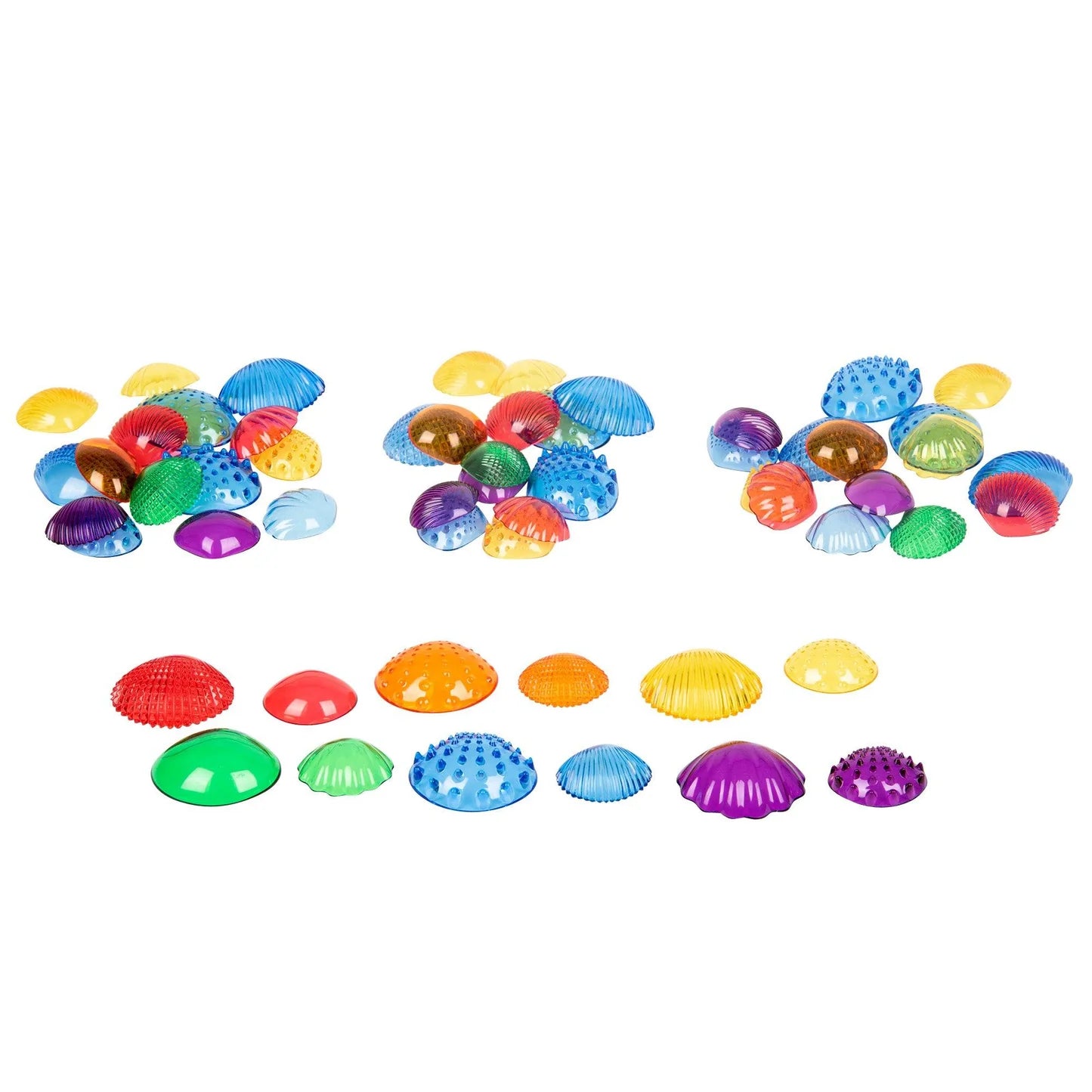 Edx Education - Transparante sensorische schelpen set (108st)